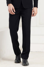 Black Imported 3 Piece  With Cutdana Work Mens Suit