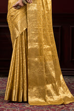 Royal Golden Banarasi Paper Tissue Silk Saree