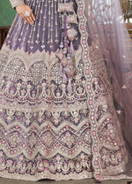 Light Purple Bridal Lehenga Choli