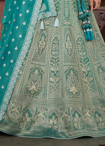 Sea Green Bridal Lehenga Choli