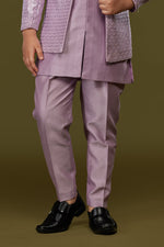 Light Pink Jacke with embroidered work. Indowestern for Boys