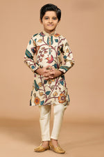 Multicolor Wedding Wear Kurta Pajama Set For Boys