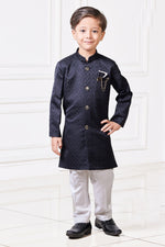 Black Semi-Indowestern for Boys