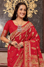 Reddish Traditional Saree