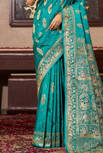 Rama Green Silk Traditional Saree