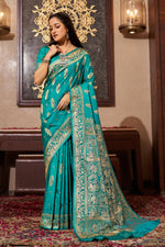 Rama Green Silk Traditional Saree
