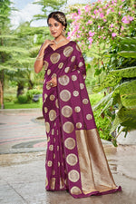 Purple Traditional Saree