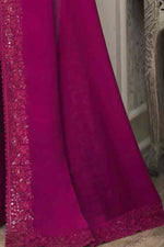 Ruby Colour Silk Saree