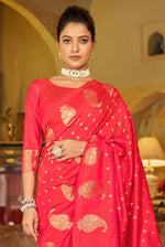 Red With Golden Pallu Silk Traditional Saree