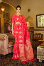 Red With Golden Pallu Silk Traditional Saree
