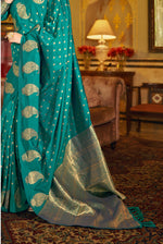 Rama Green With Golden Pallu Silk Traditional Saree