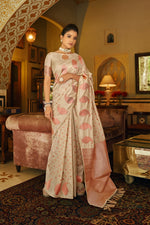 Off White Traditional Saree