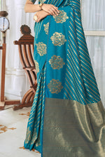 Rama Blue Silk Traditional Saree