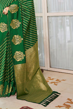 Bottle Green Silk Traditional Saree