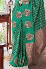 Bottle Green Silk Traditional Saree