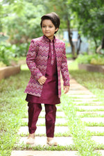 Maroon Indo-Western for Boys