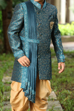 Teal Indo-Western for Boys