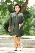 Olive Indo-Western for Boys