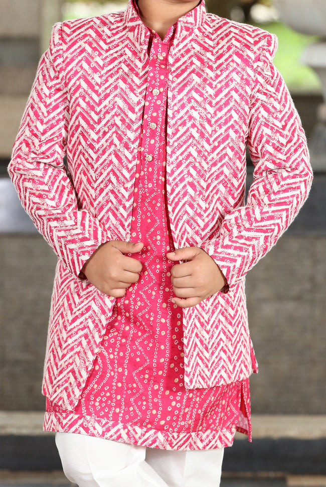 Pink Indo-Western for Boys