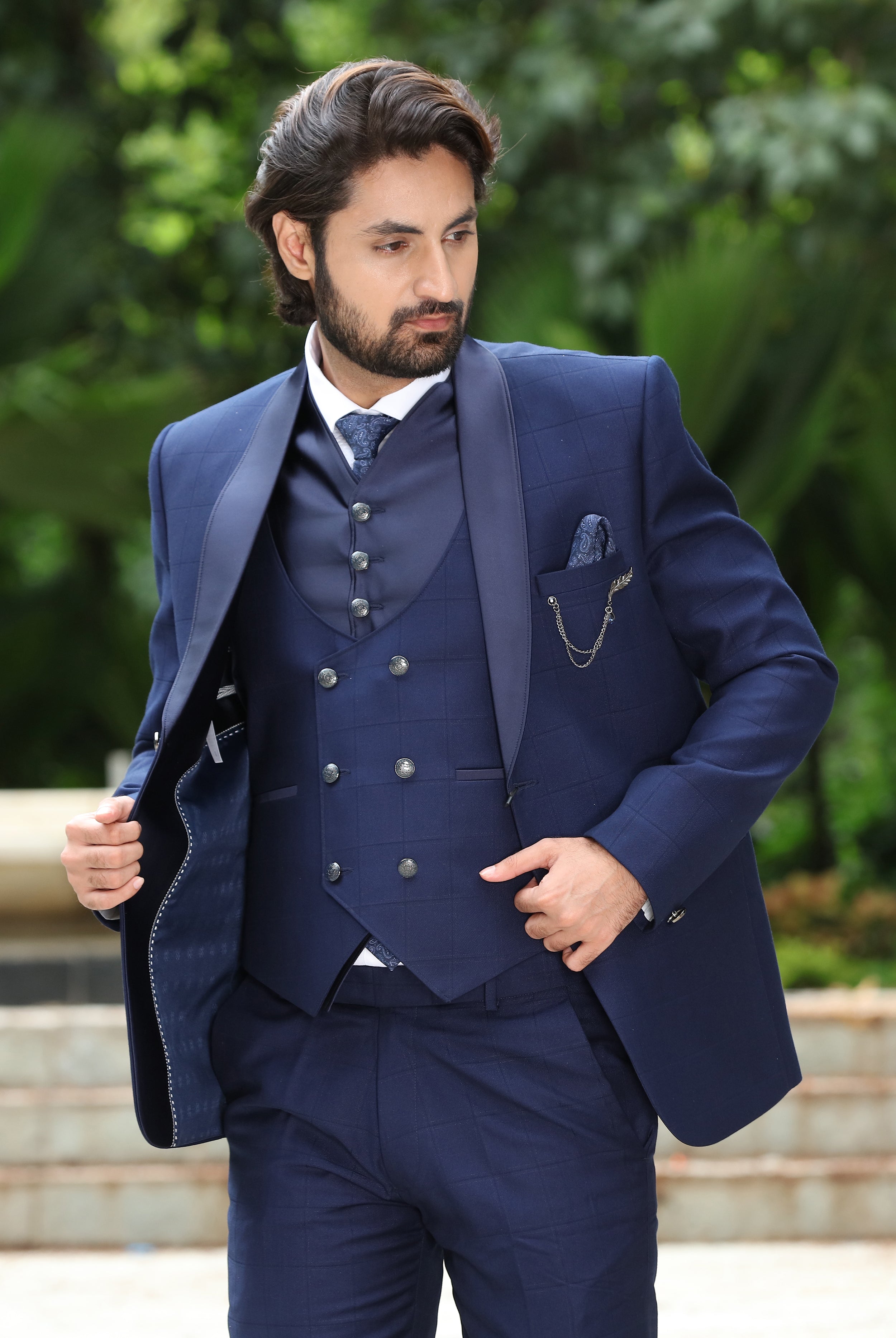 Mens suit shop's royal blue 3 piece suit – Uomo Attire