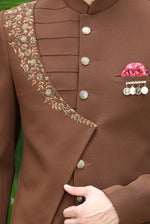 Brown Designer Jodhpuri Suit For Reception