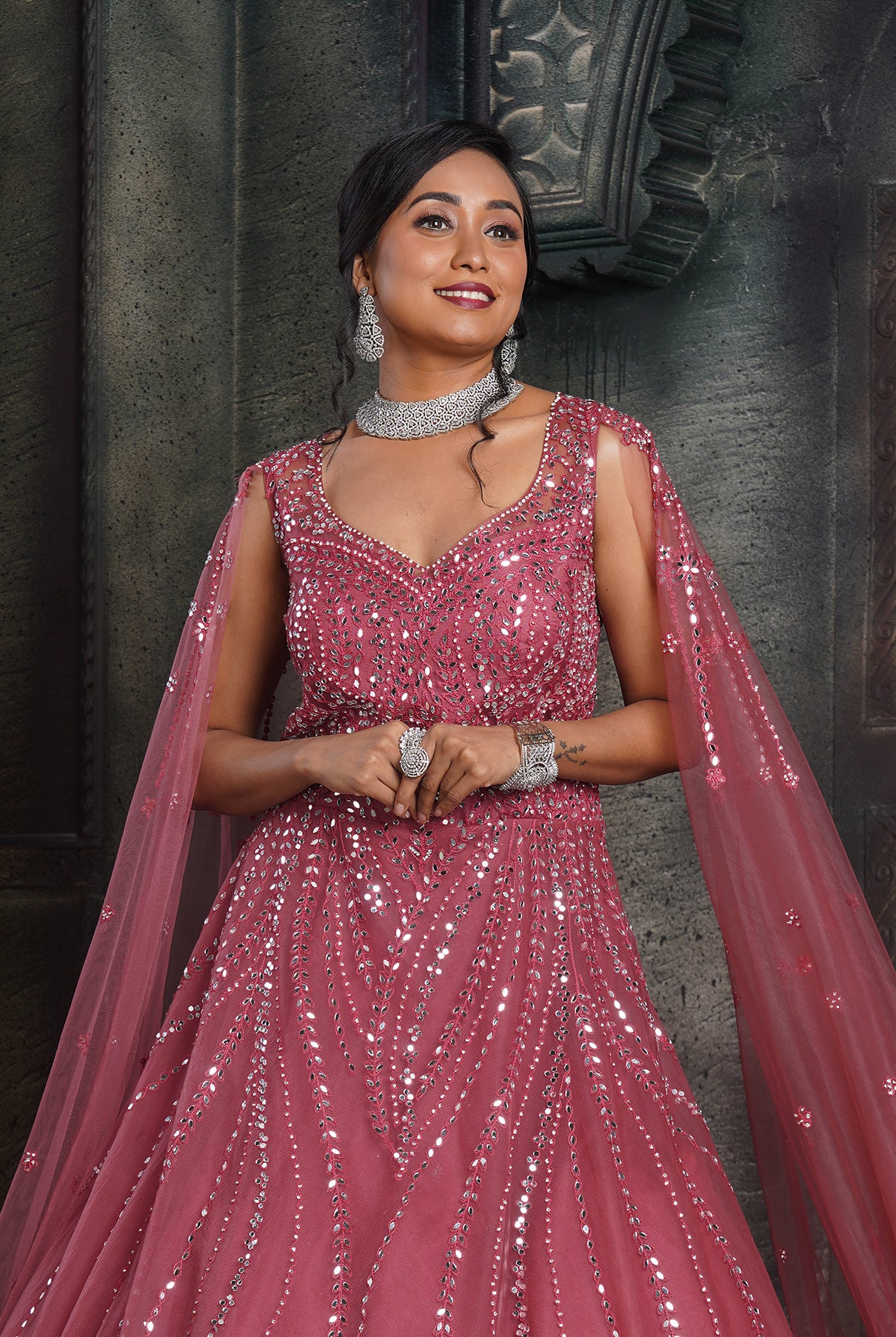 Karishma Tanna's bridal look in pink lehenga | Bridal looks, Indian bridal  photos, Bride